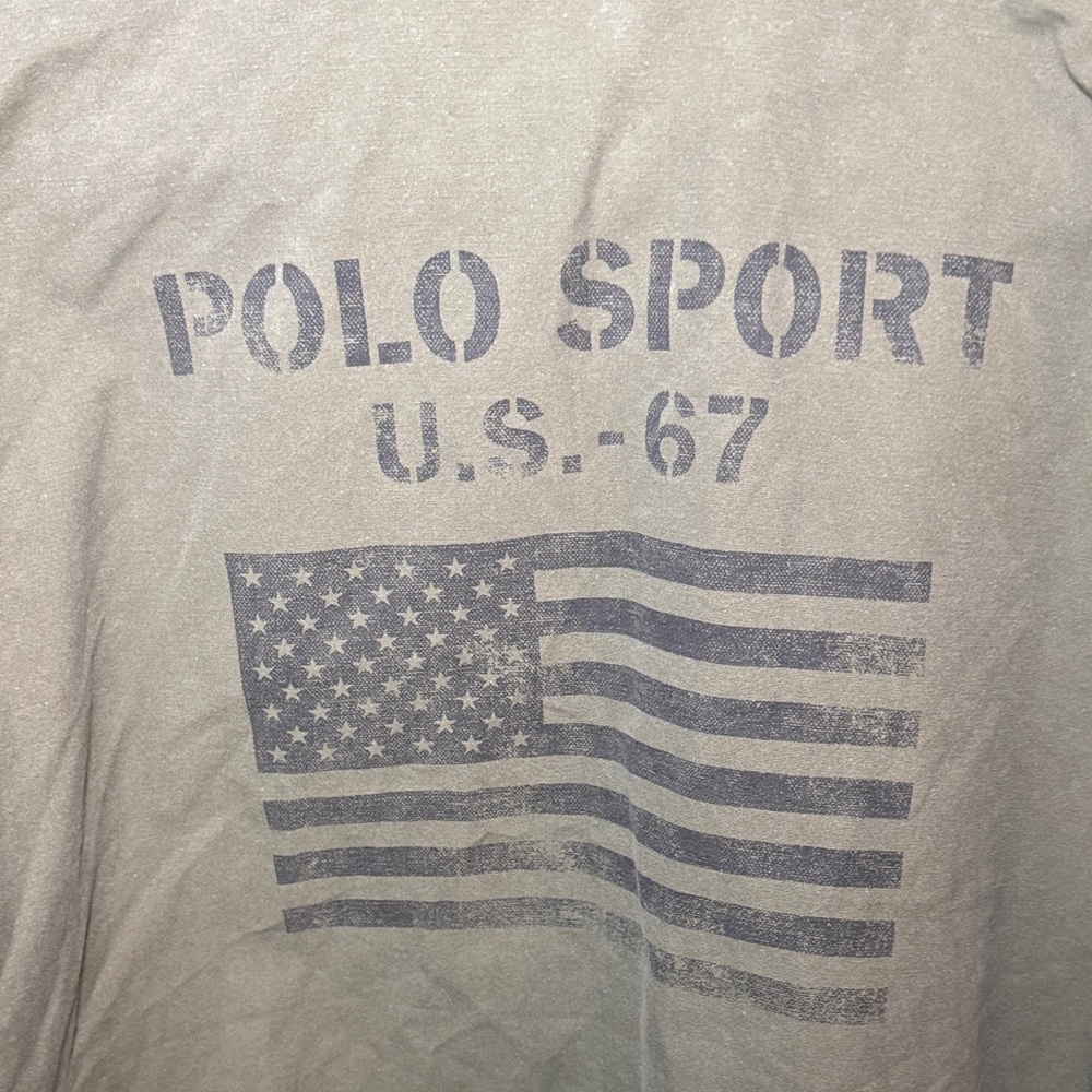 Vintage Polo Sport Ralph Lauren USA 67 Harrington Jacket Large Olive - Picture 5 of 10